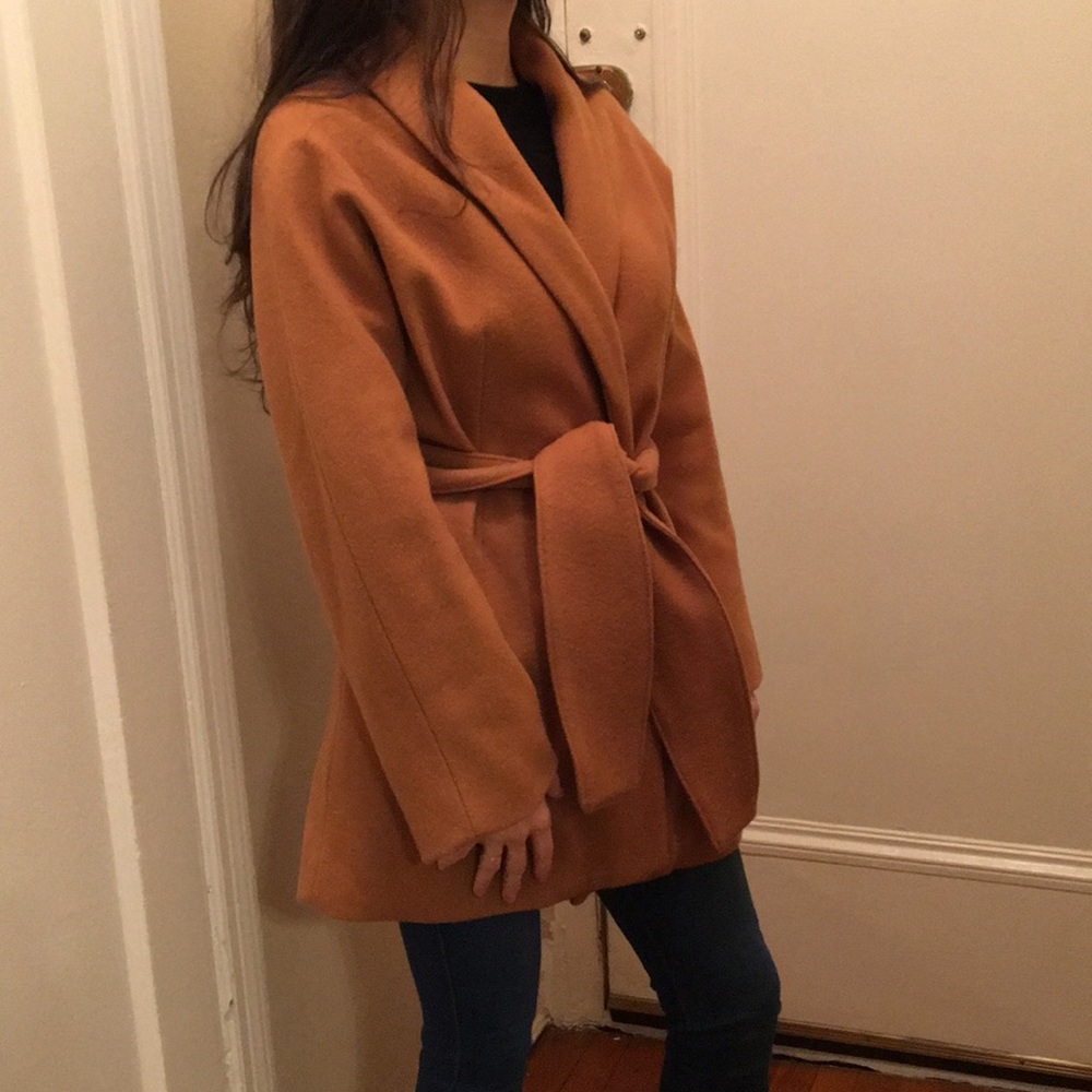 Reformation Wool Tie Coat
